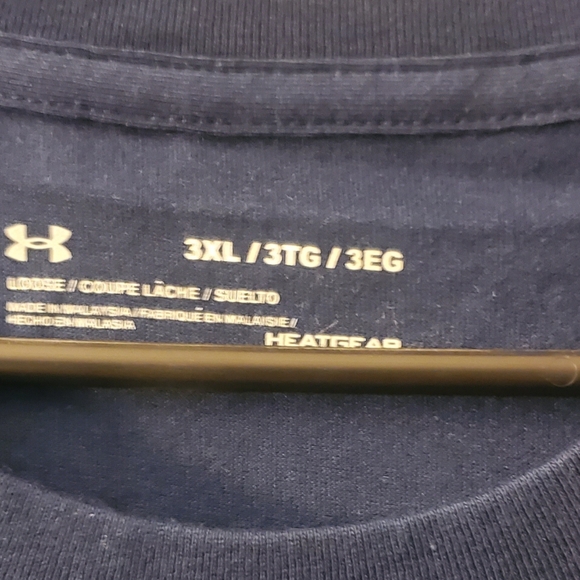 NWT Under Armour Dark Blue Men's "Freedom" Shirt Size 3XL. 1333366 408 - Picture 3 of 6